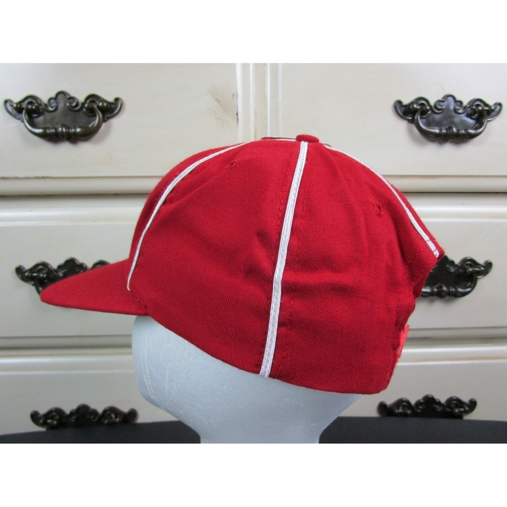 Vintage 1990's Cincinnati Reds NWT The Game Pinstripe Snapback Hat Cap Deadstock - Picture 6 of 11